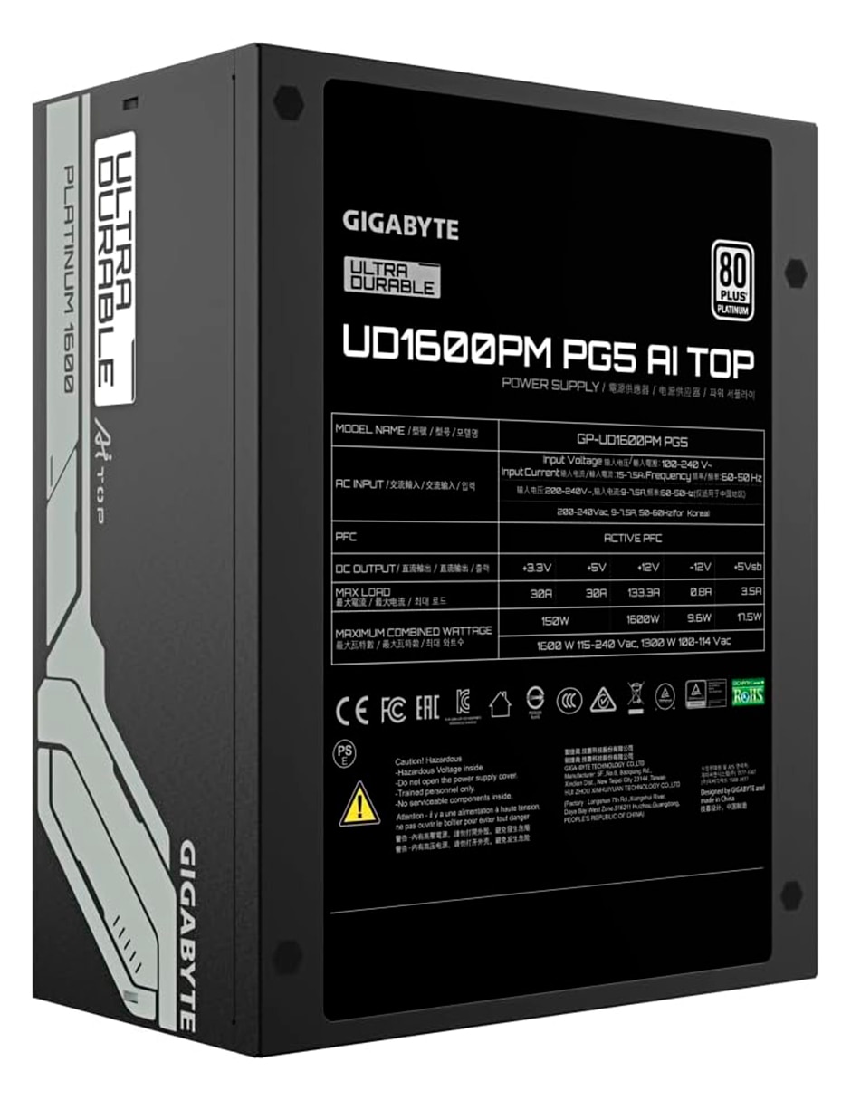 Fuente de poder Gigabyte UD1600PM PG5