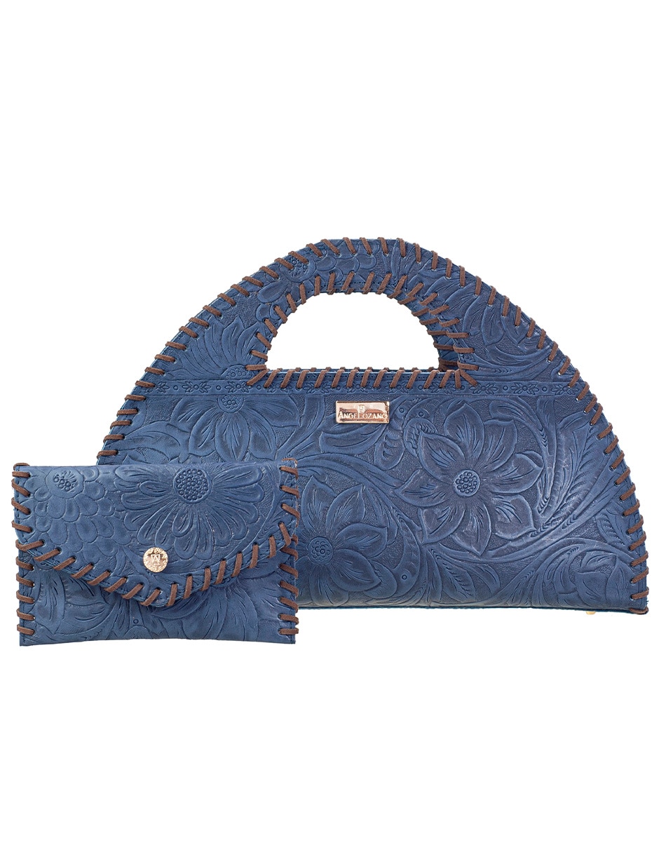 Set/Bolsa Satchel Kit de Piel bovino para mujer