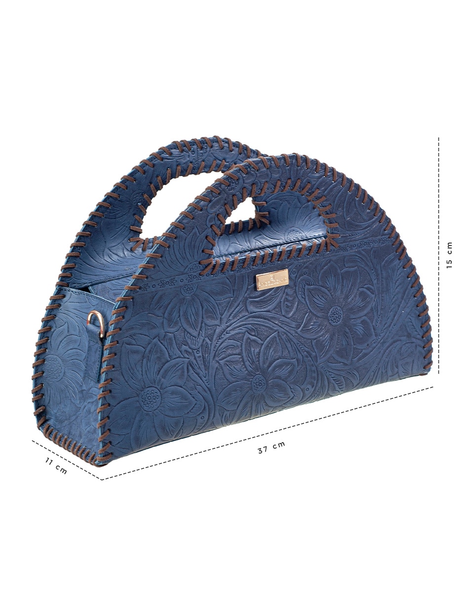Bolsa satchel ofelia de piel bovino para mujer 8