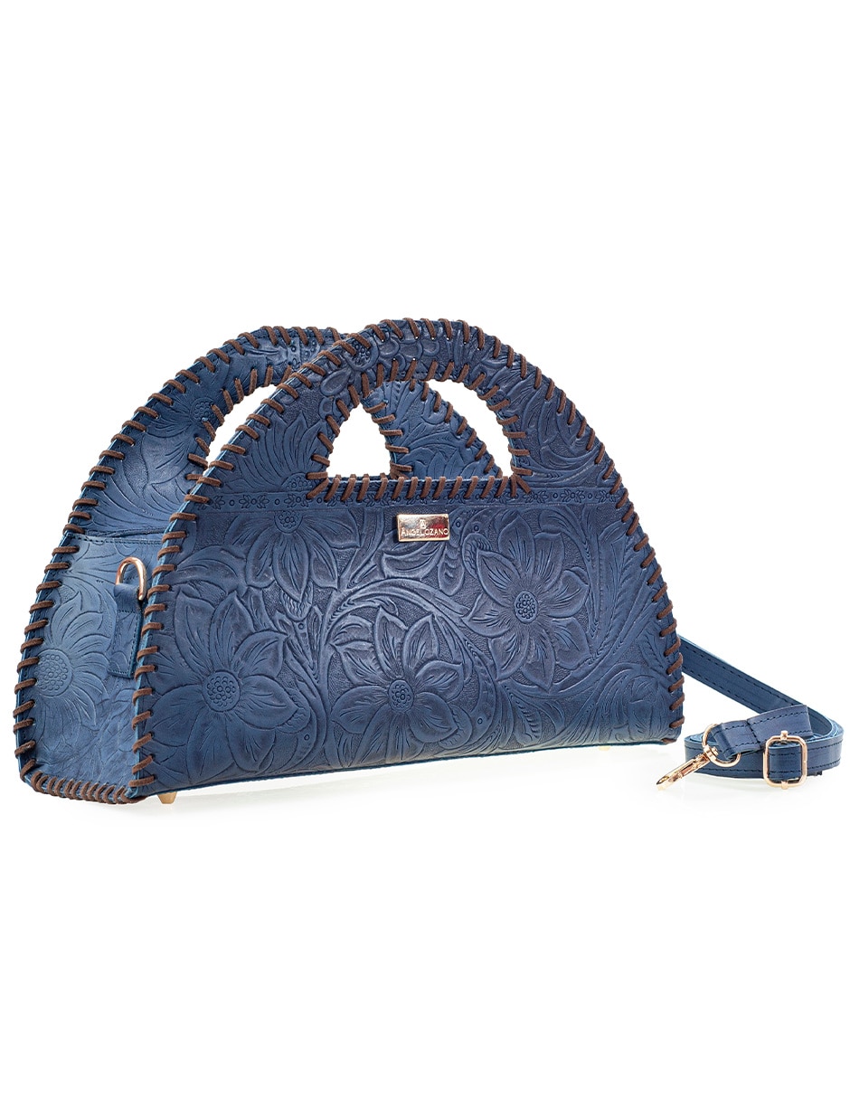 Bolsa satchel ofelia de piel bovino para mujer 6