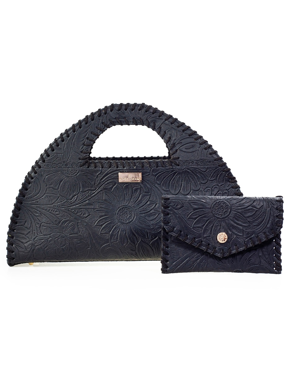 Bolsa satchel angelozano kit de piel bovino para mujer