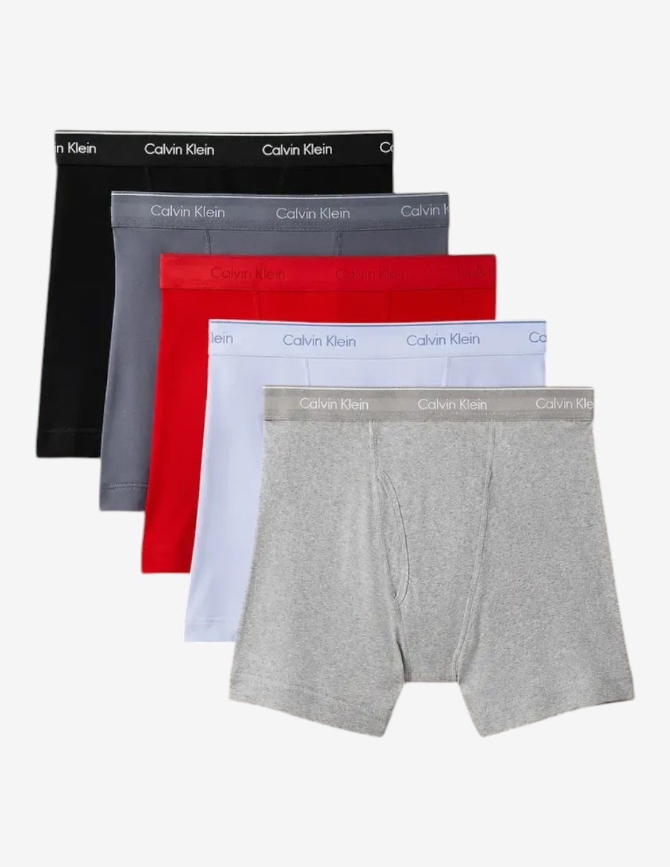 Set bóxer brief Calvin Klein de algodón para hombre 5 piezas