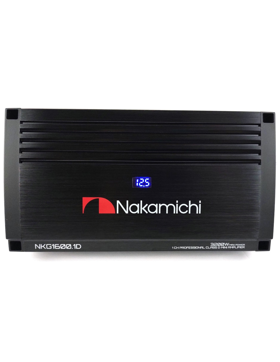 Amplificador para auto Nakamichi NKG1600.1D de 12 VDC