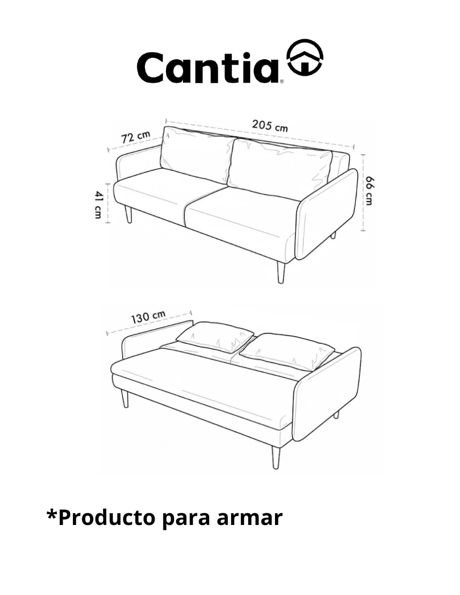 Sofá cama armable Frankfurt 12