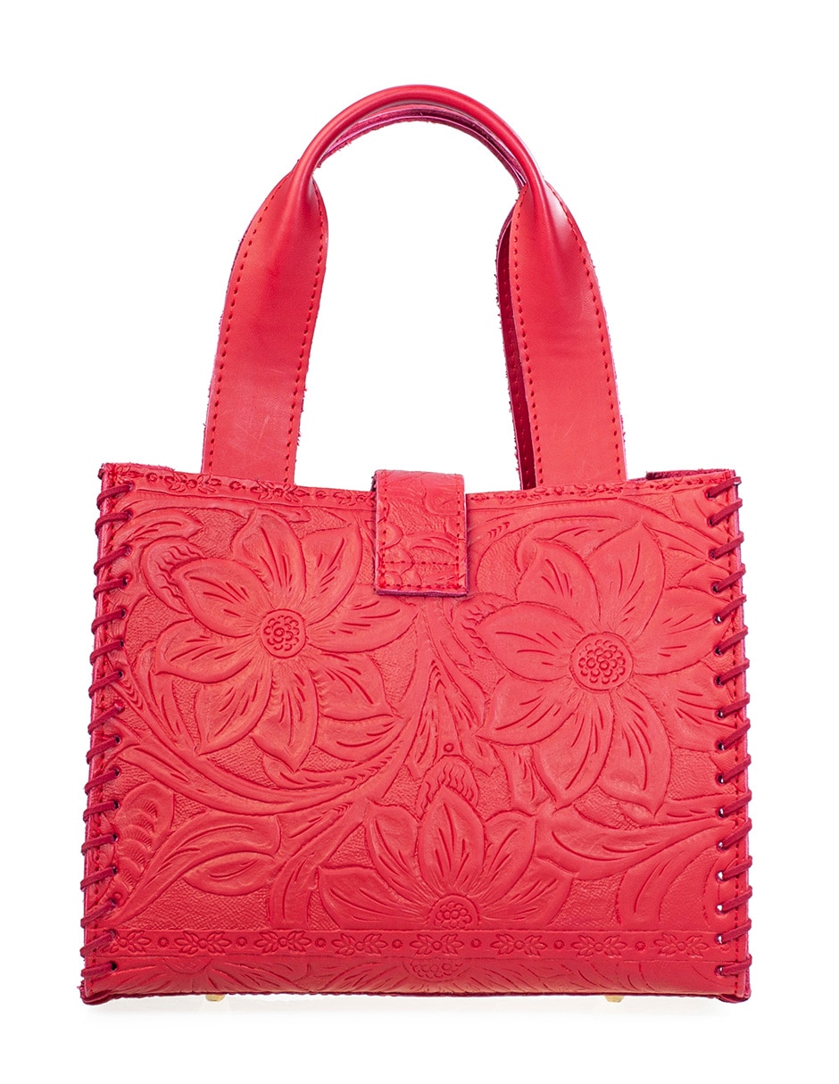 Bolsa satchel Angelozano Silvia de piel para mujer