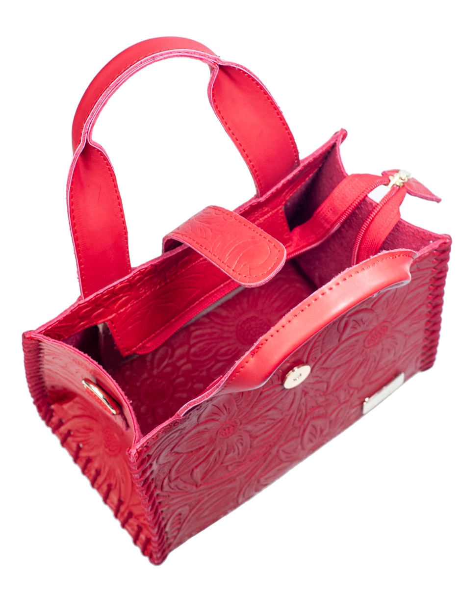 Bolsa satchel Angelozano Silvia de piel para mujer