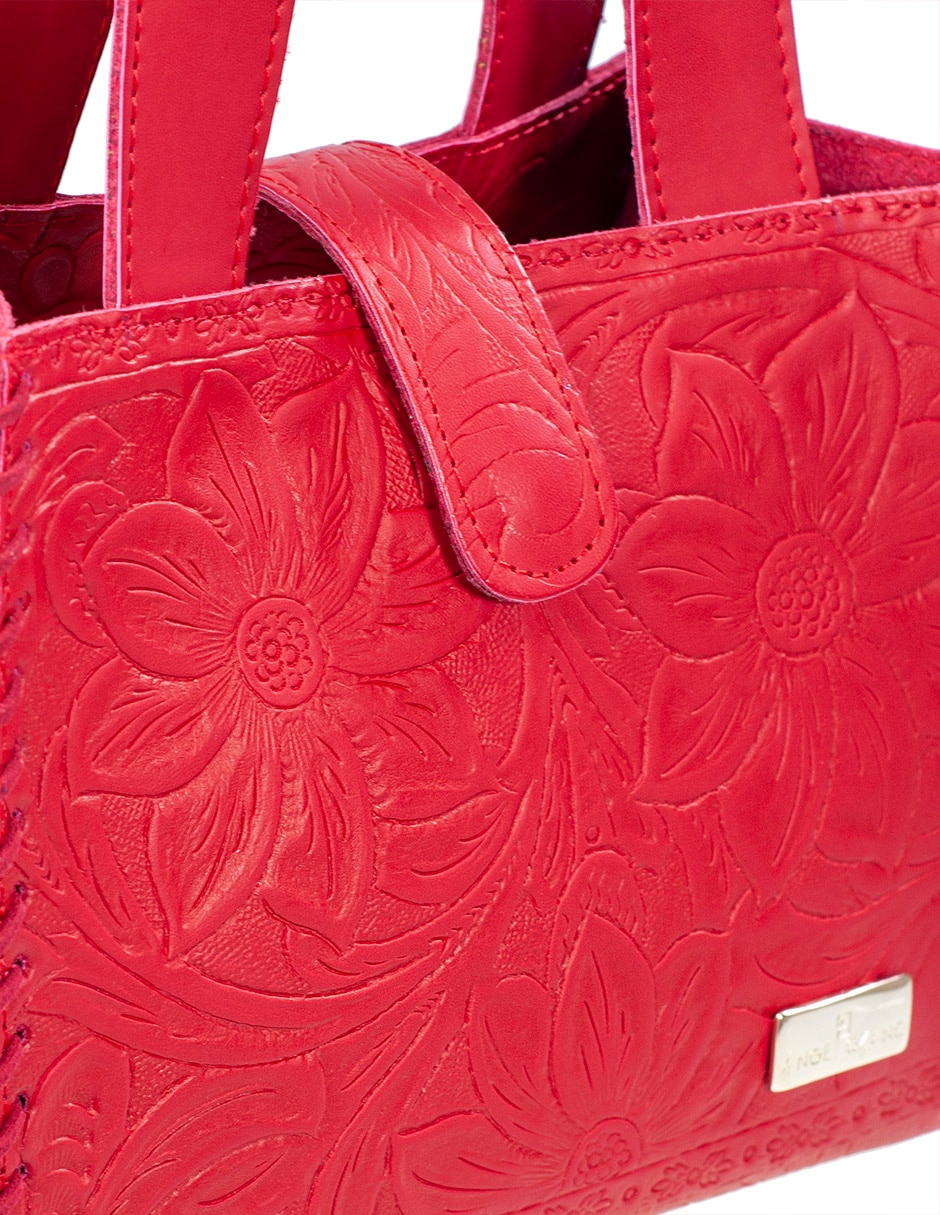 Bolsa satchel Angelozano Silvia de piel para mujer
