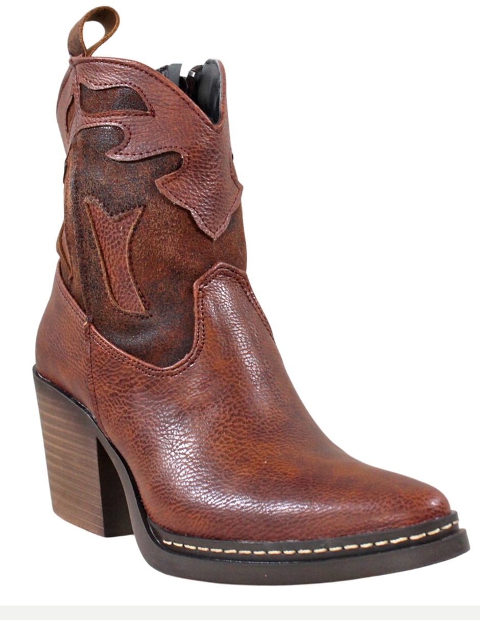 Bota cowboy al tobillo Kuali Shoes para mujer