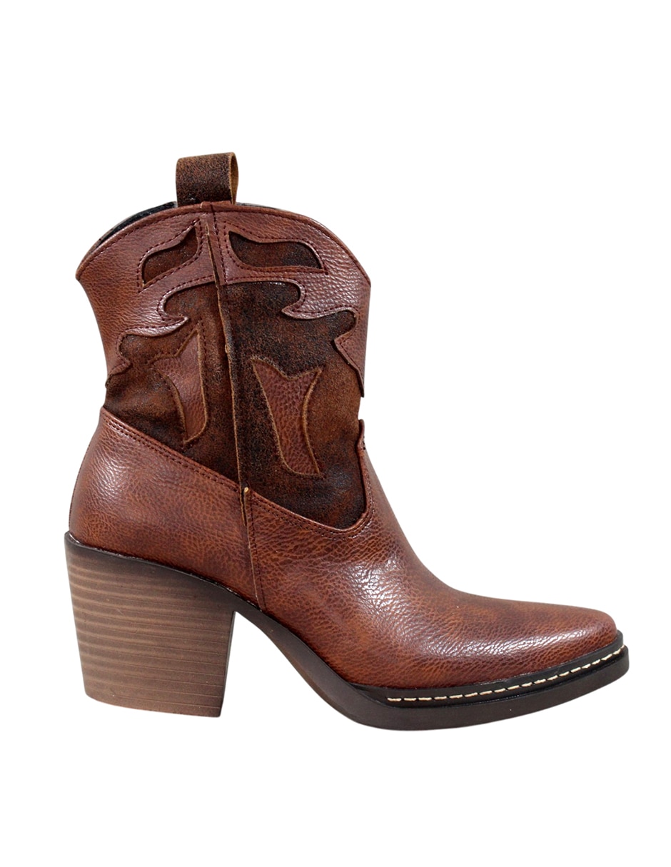 Bota cowboy al tobillo Kuali Shoes para mujer