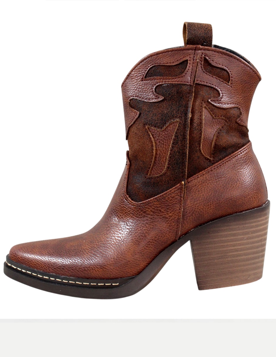 Bota cowboy al tobillo Kuali Shoes para mujer