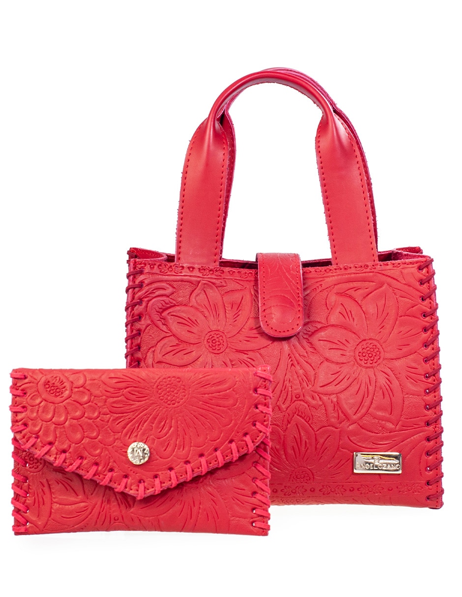 Bolsa satchel Angelozano Kit Silvia de piel para mujer
