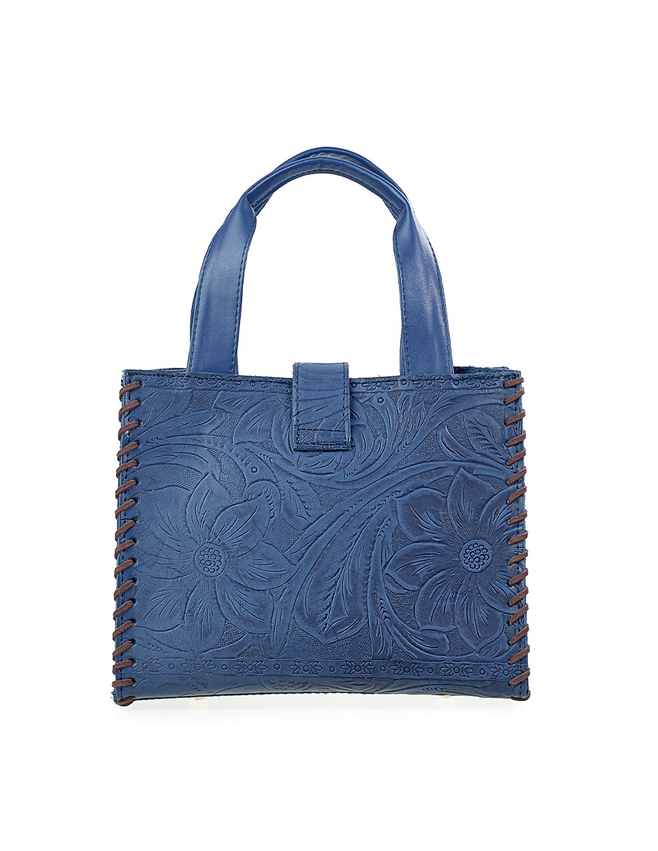 Bolsa satchel Kit Silvia de piel para mujer 5