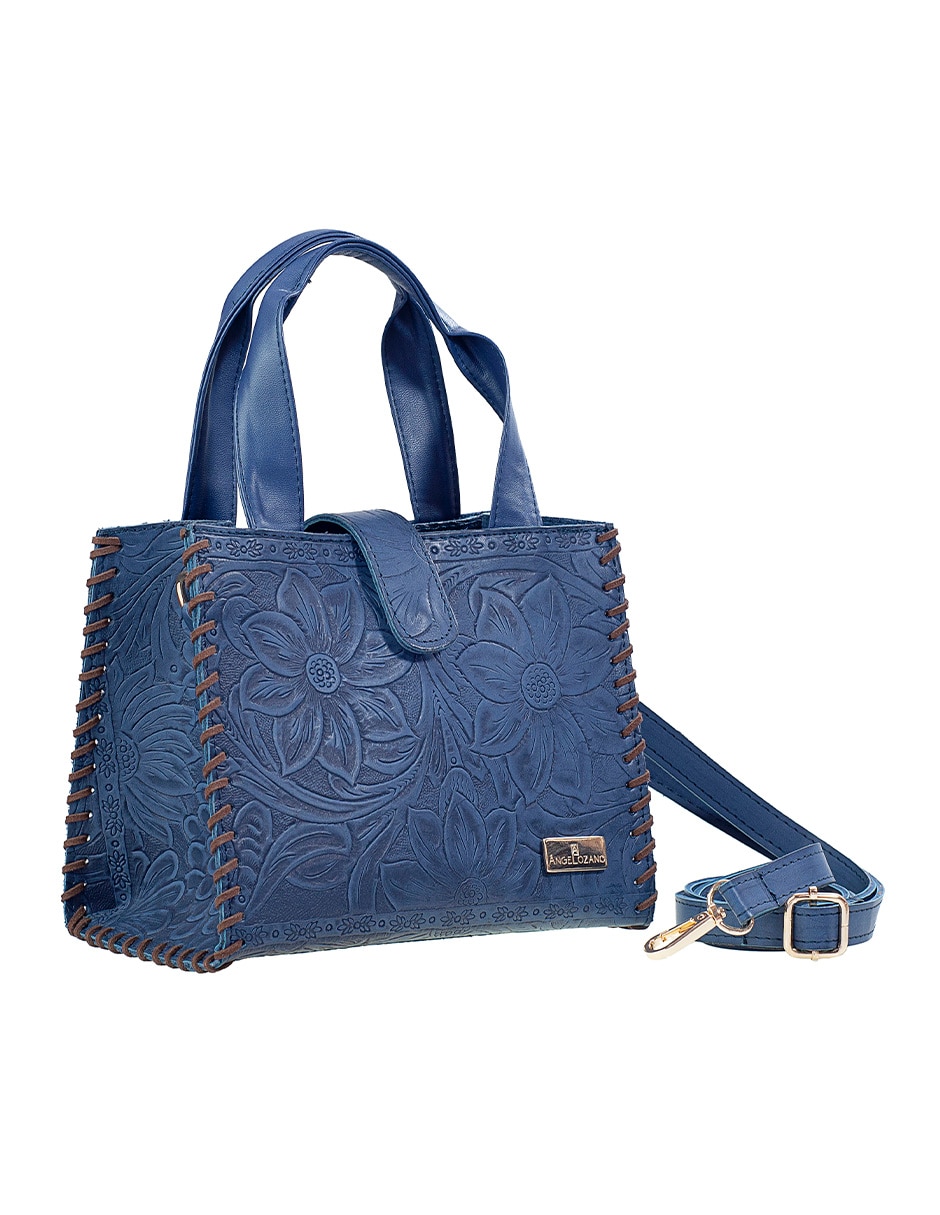 Bolsa satchel Kit Silvia de piel para mujer 7