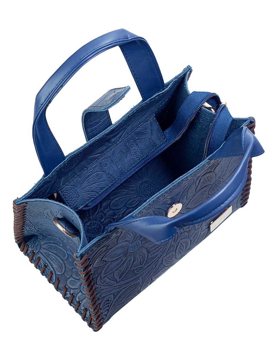 Bolsa satchel Kit Silvia de piel para mujer 9