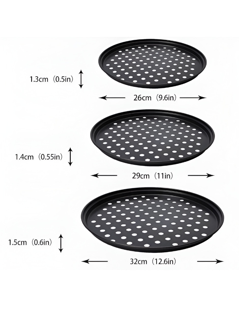 Charola para pizza de acero 2