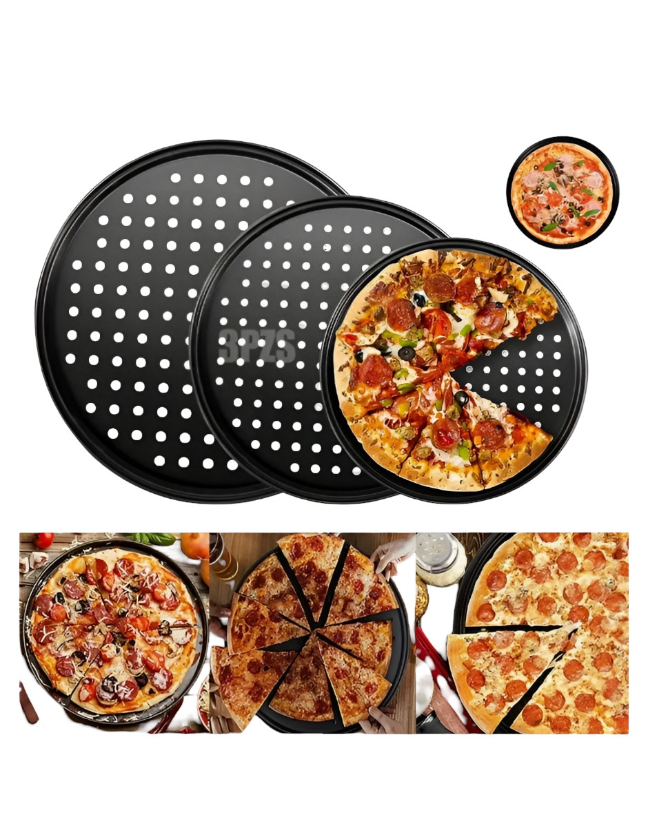 Charola para pizza de acero 3