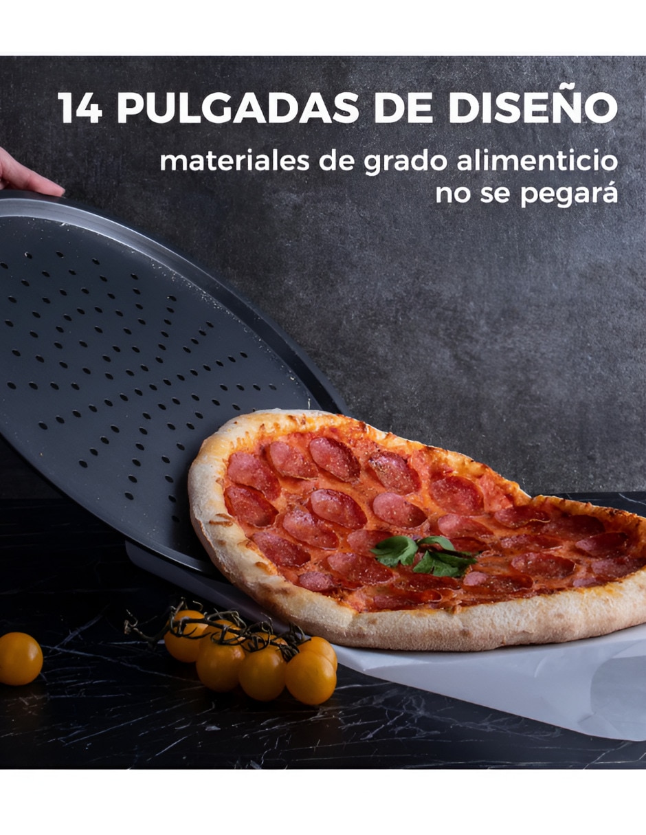 Charola para pizza de acero 4