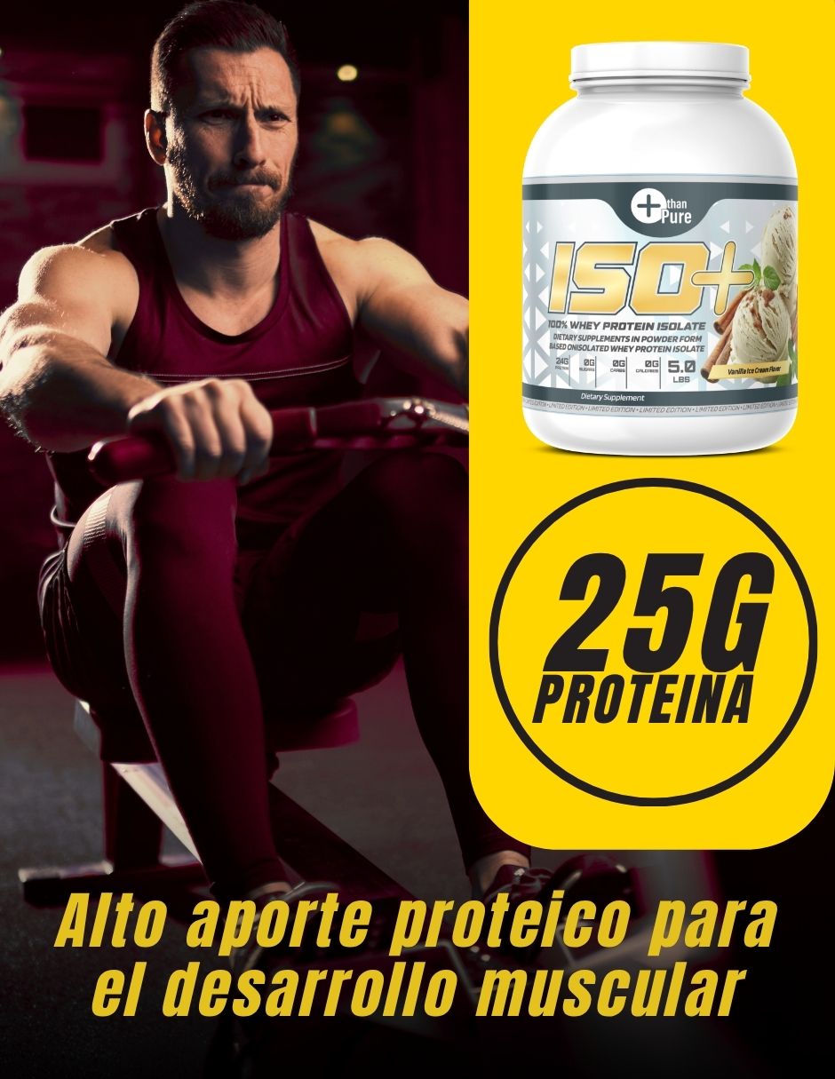 Kit de suplementación More Than Pure con Proteína Whey Isolate y Vitaminas sabor vainilla