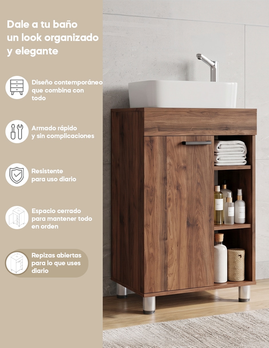 Estante para WC Mobi Muebles Bricia MDP