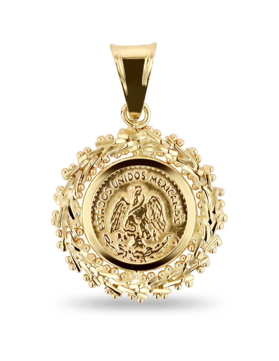 Dije circular de oro amarillo 14 k Dije circular de oro amarillo 14 k