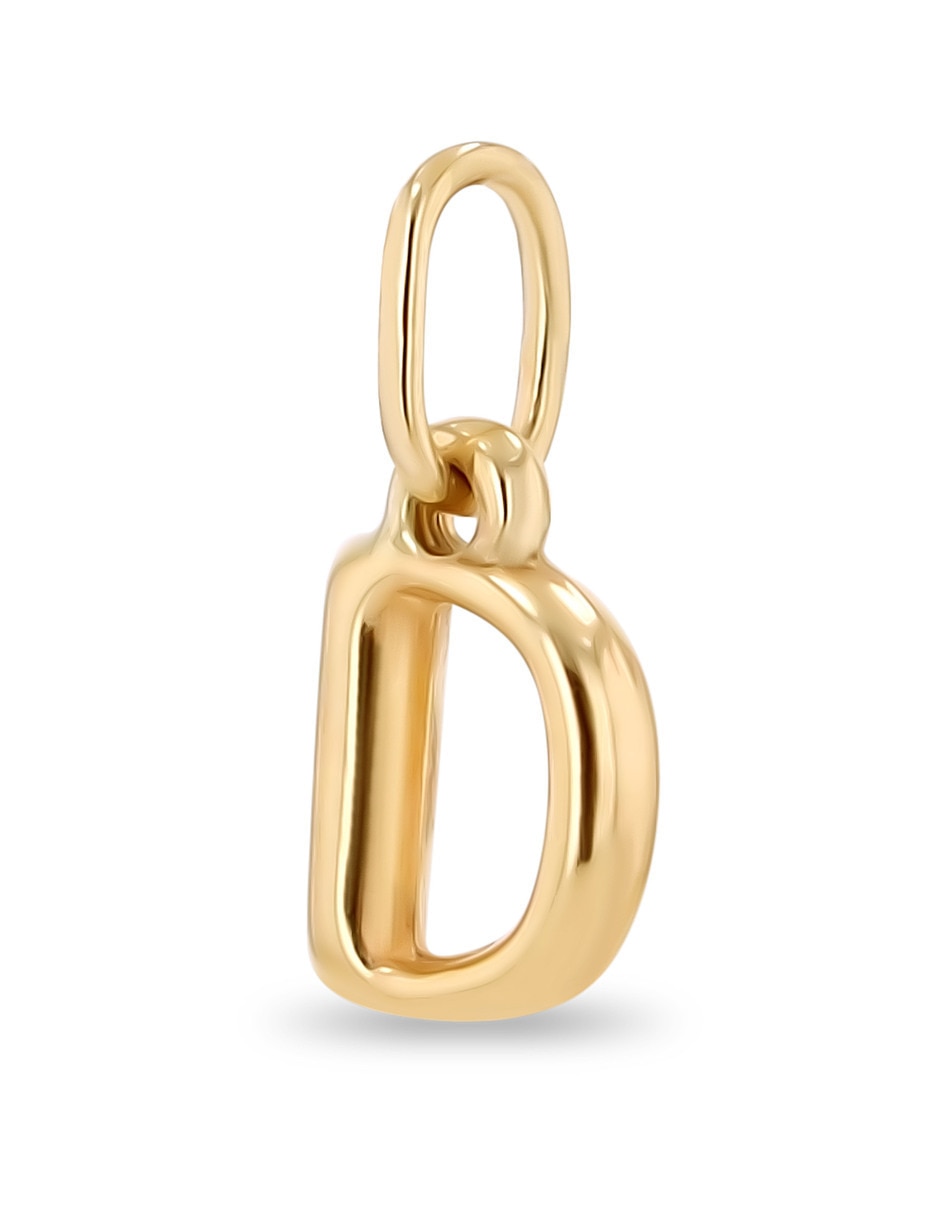 Dije de letra D de oro amarillo 10 k 3