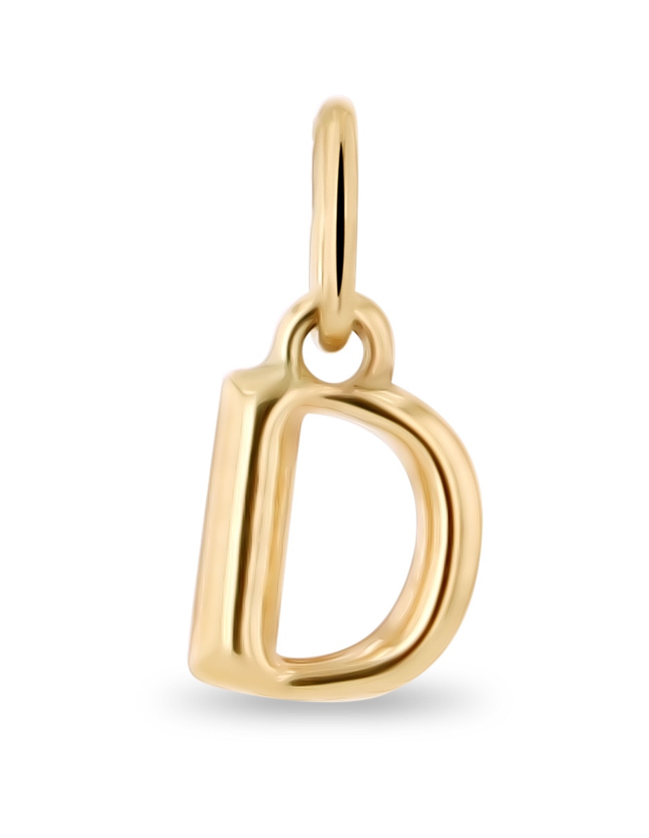 Dije de letra D de oro amarillo 10 k Dije de letra D de oro amarillo 10 k