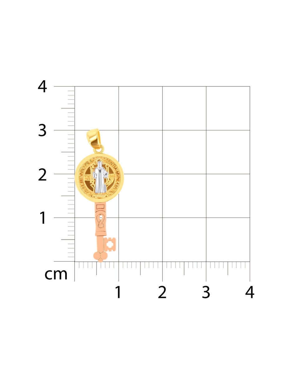 Dije de llave Joyerias Bizzarro de oro florentino 14 k