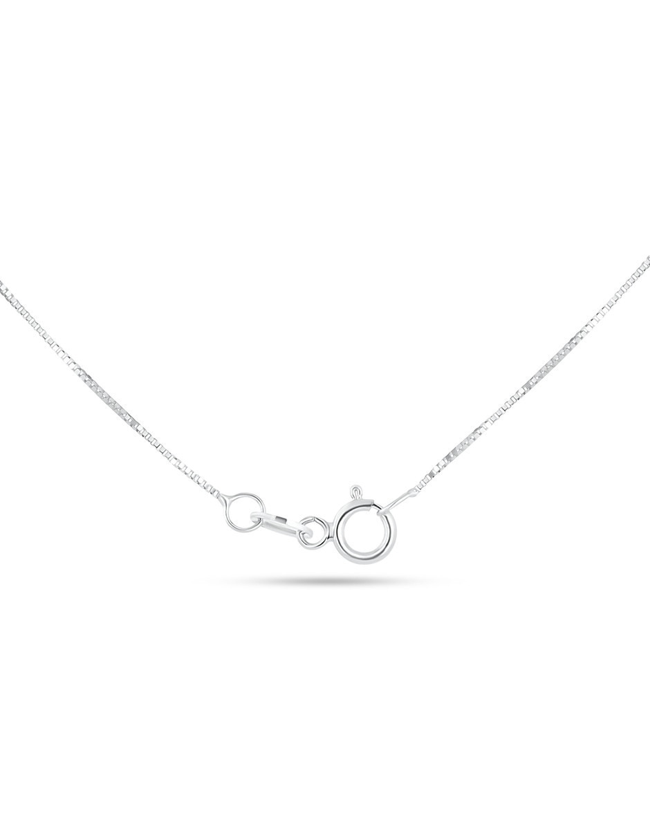 Collar de Corazòn Joyerias Bizzarro de oro blanco 14 k diamante