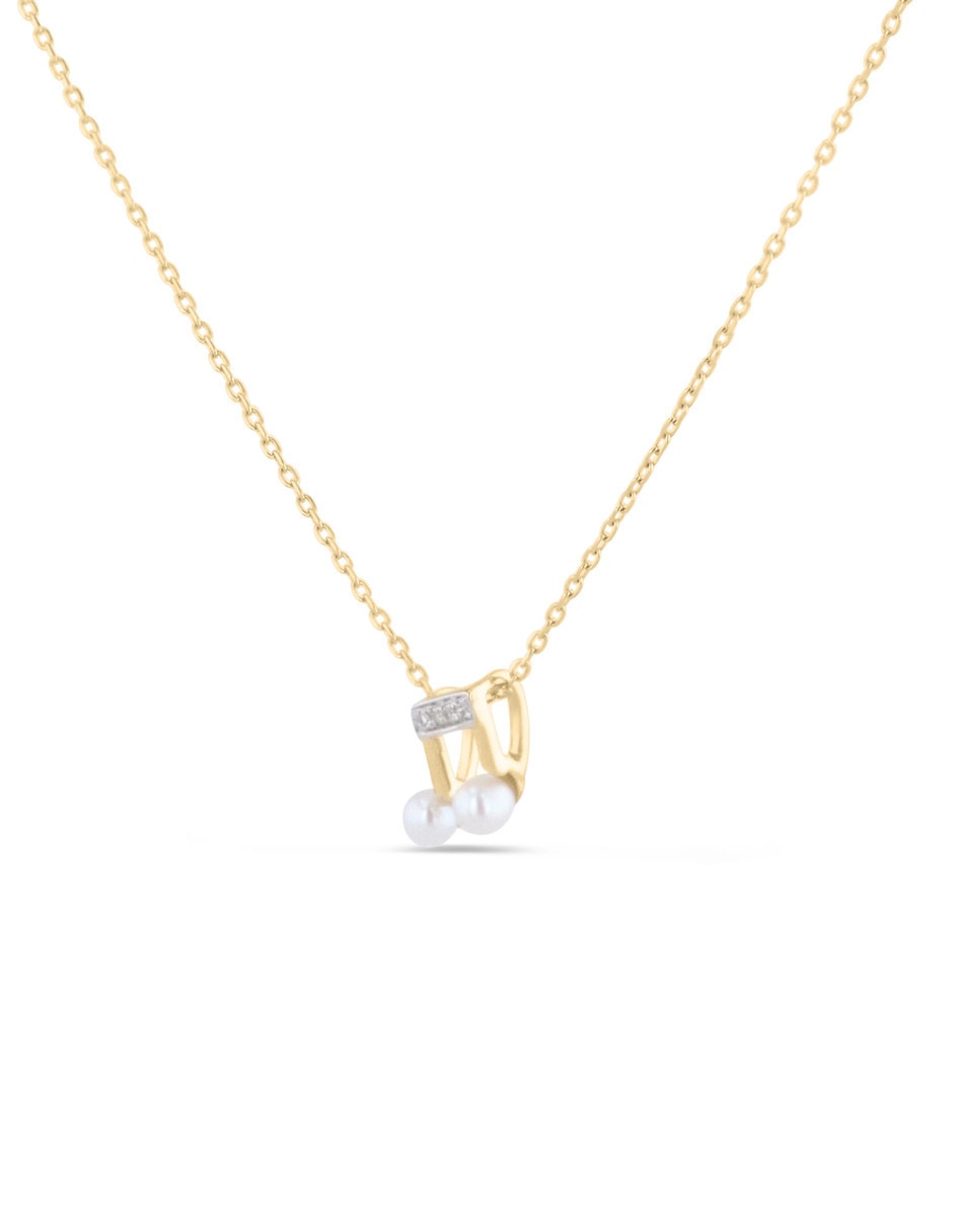Dije circular Joyerias Bizzarro de oro amarillo 14 k diamante
