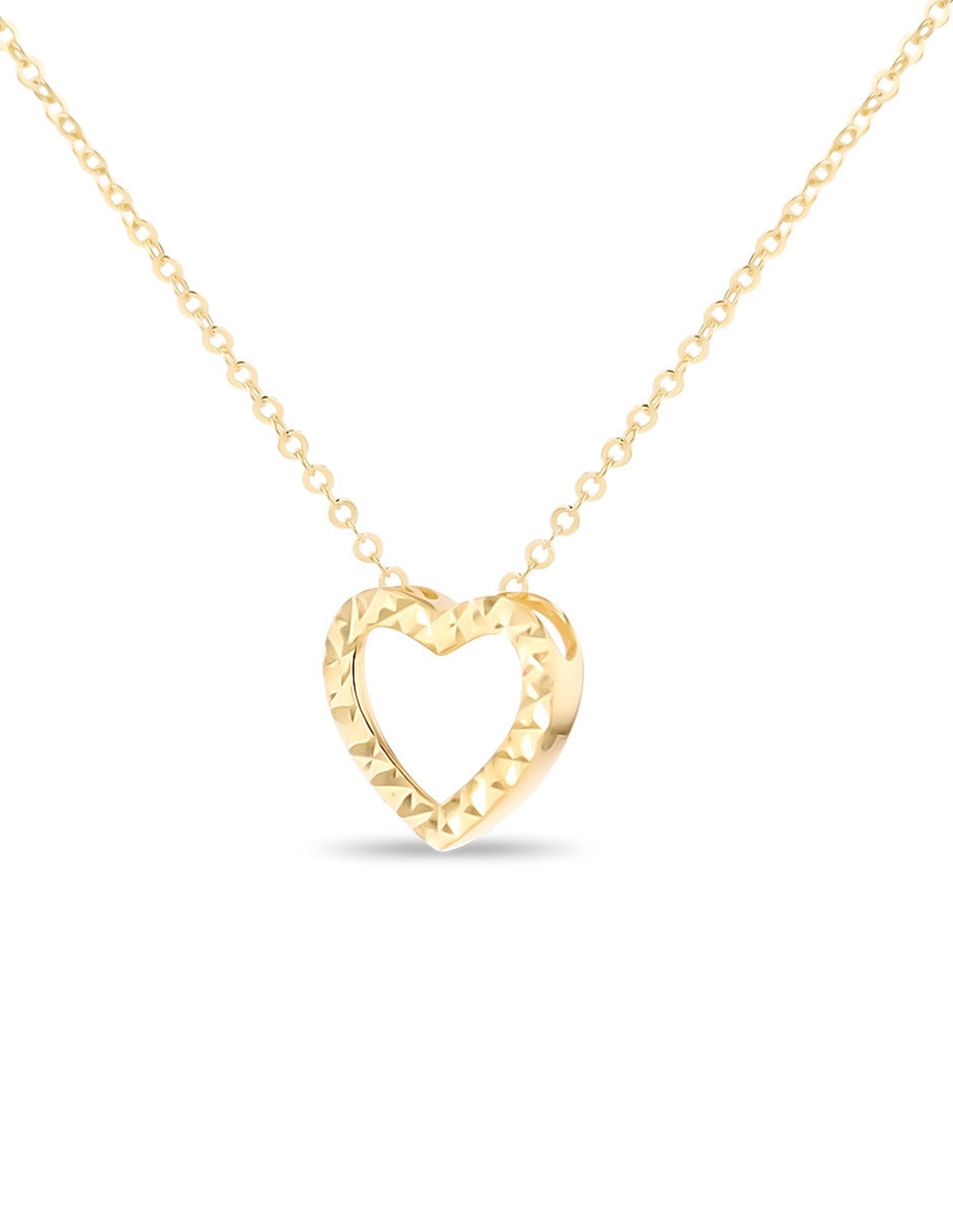Dije de corazón Joyerias Bizzarro de Oro amarillo 10 K