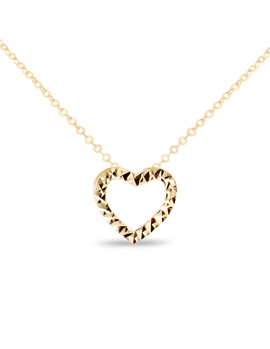 Dije de corazón Joyerias Bizzarro de Oro amarillo 10 K