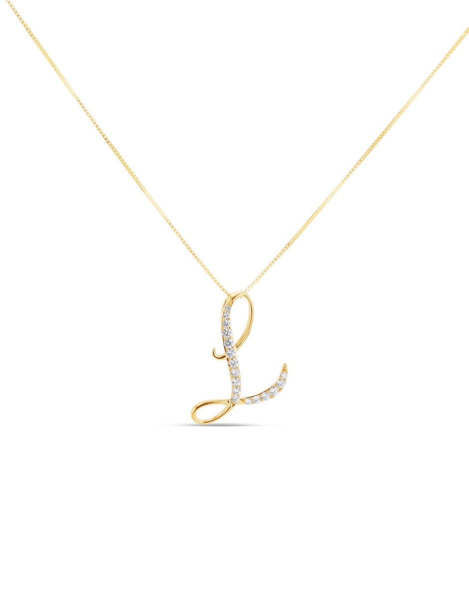 Colla dije circular de oro amarillo 14 k diamante Colla dije circular de oro amarillo 14 k diamante