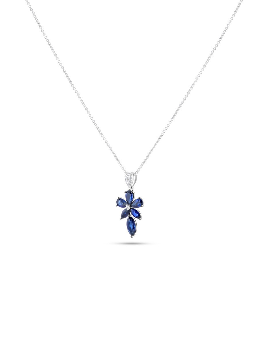 Dije de circular de oro blanco 14 k 3