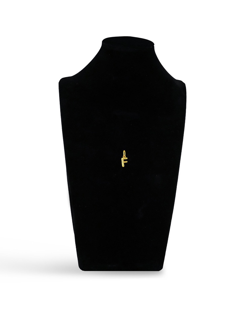 Dije de letra F Joyerias Bizzarro de oro amarillo 10 k