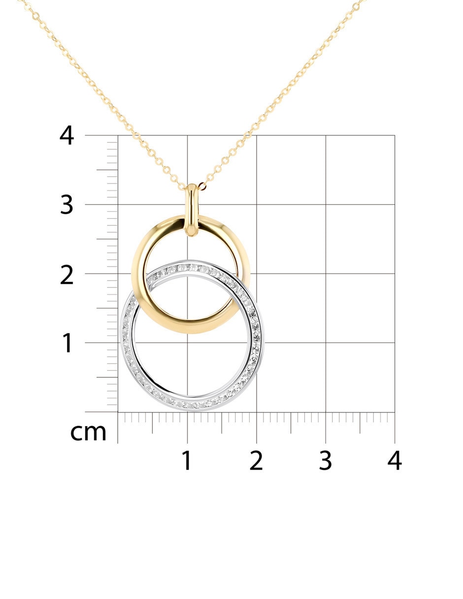 Dije de circular de oro amarillo 10 k 2
