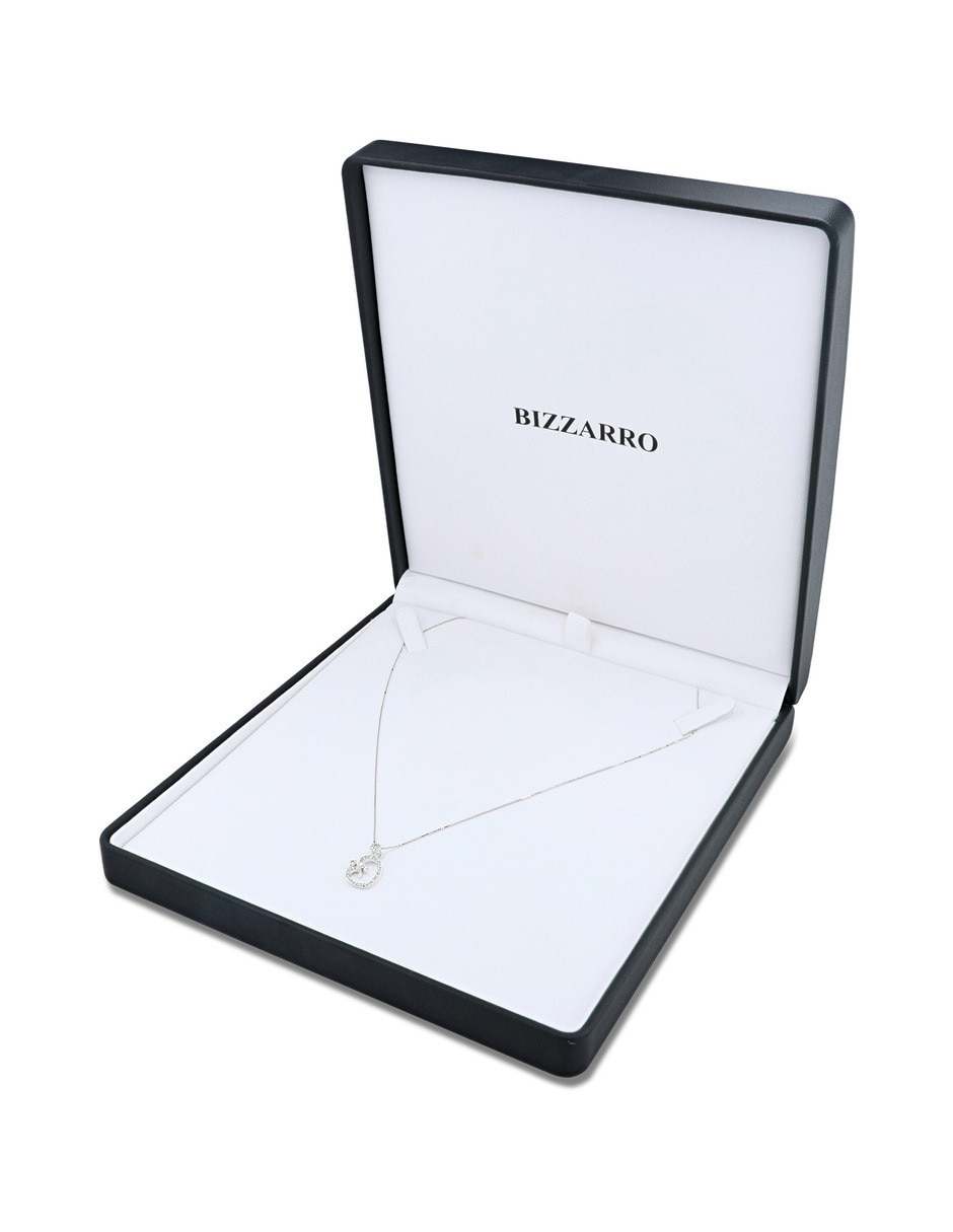 Dije de circular joyerias bizzarro de oro blanco 14 k