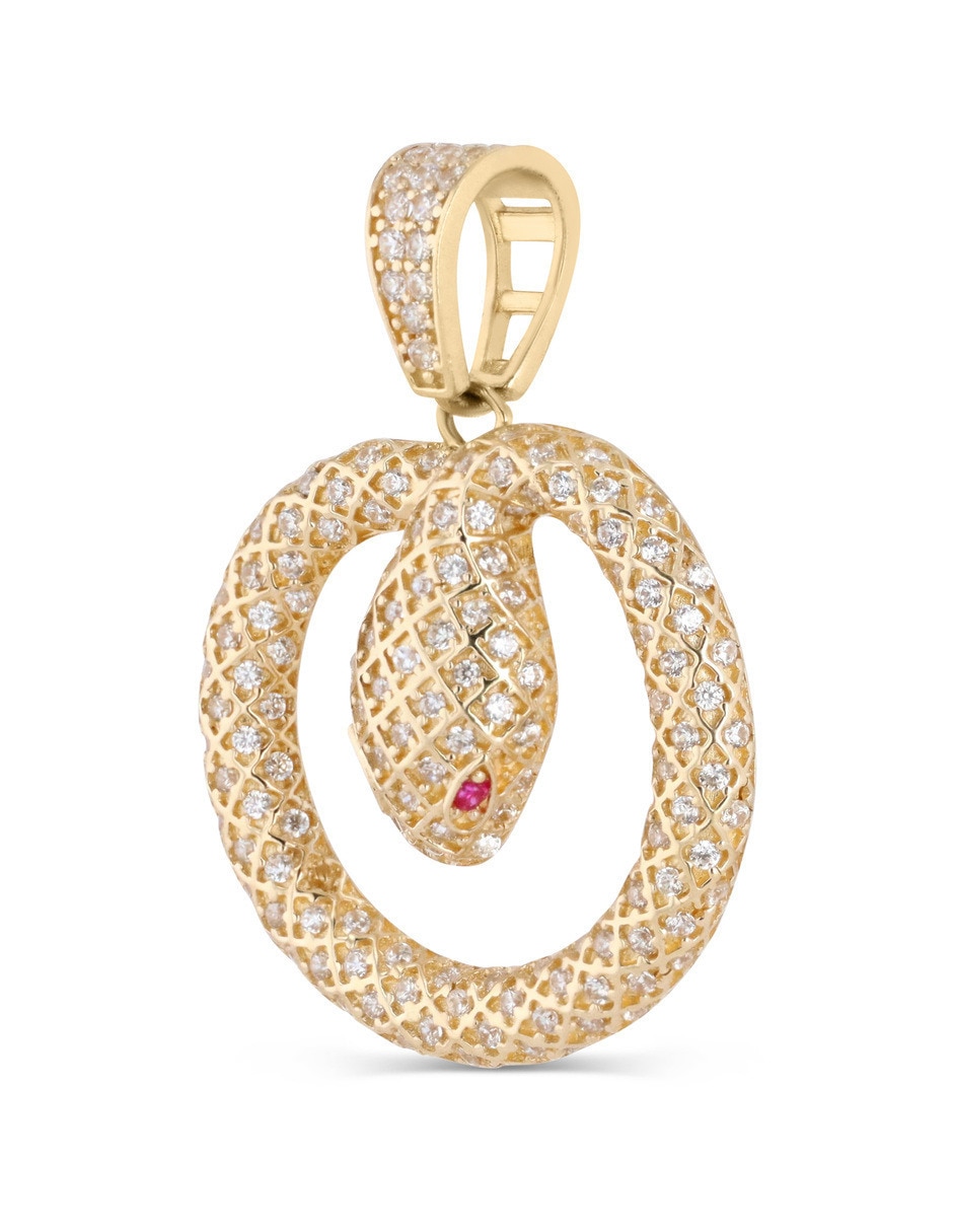 Dije de circular de oro amarillo 14 k 3