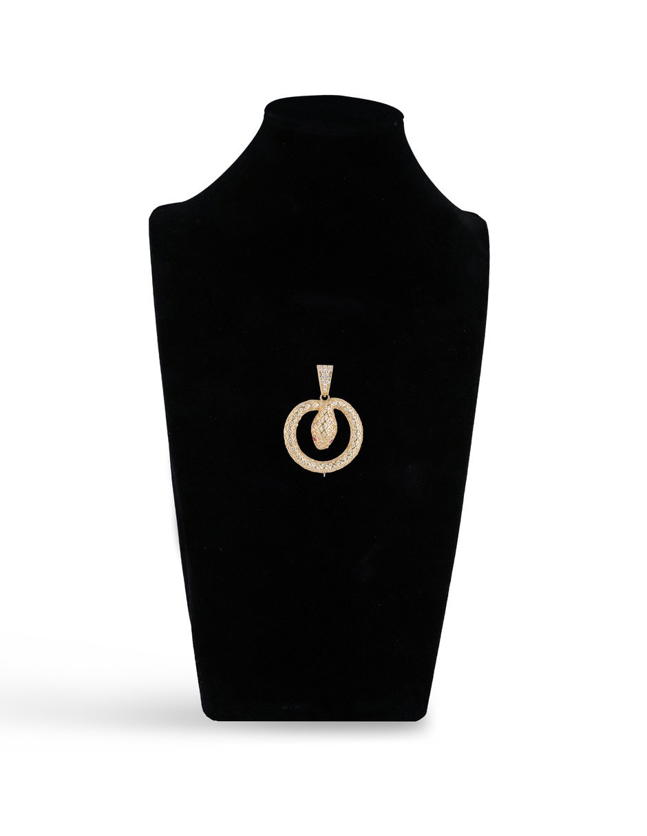 Dije de circular de oro amarillo 14 k 4