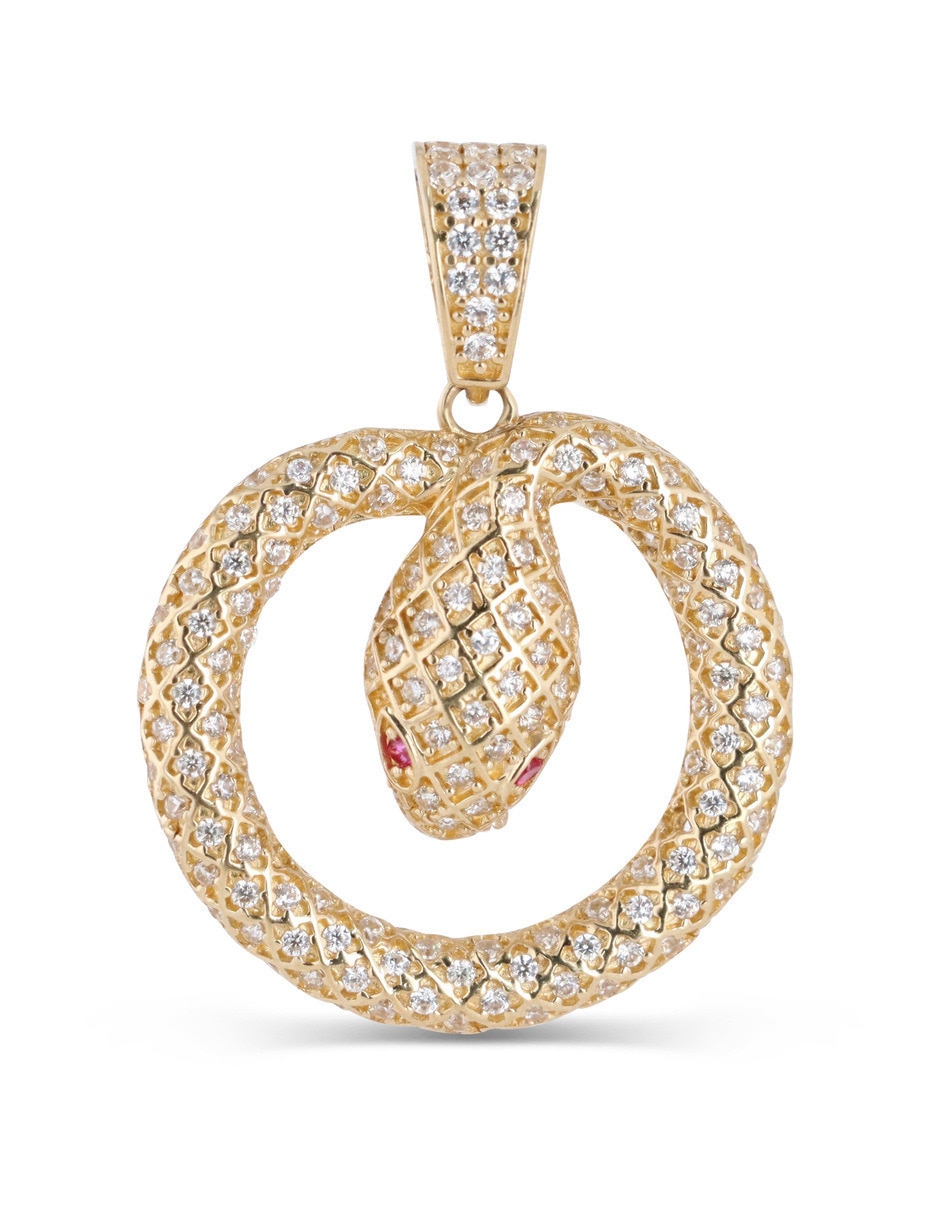 Dije de circular de oro amarillo 14 k