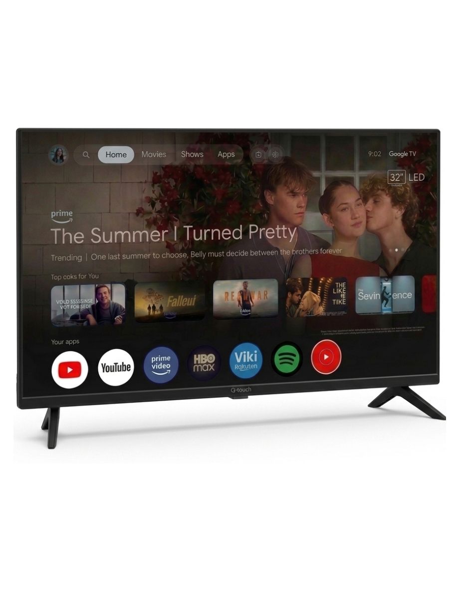 Pantalla smart tv q-touch led de Full HD gtv0032 con google tv con