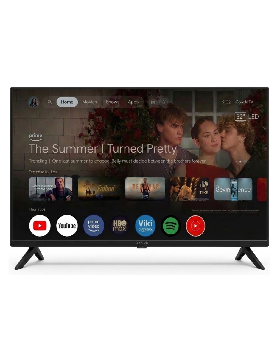Q-TOUCH Pantalla smart tv q-touch led de Full HD gtv0032 con google tv con