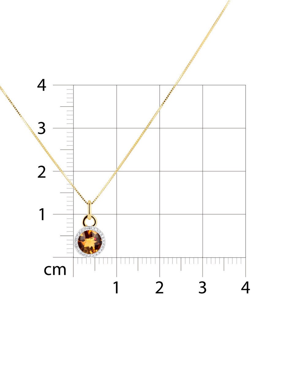 Dije de circular de oro amarillo 14 k 6