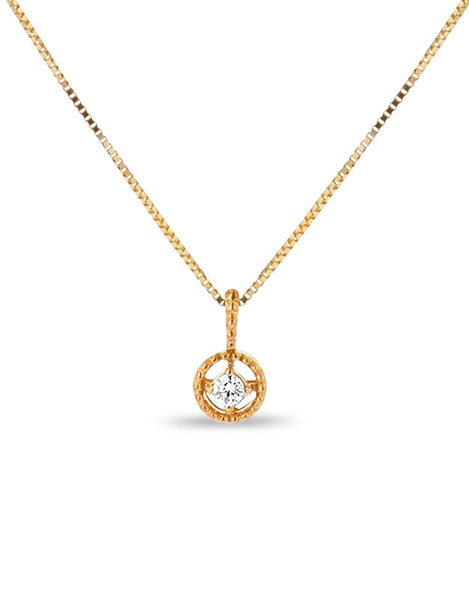 Dije de circular de oro amarillo 14 k Dije de circular de oro amarillo 14 k