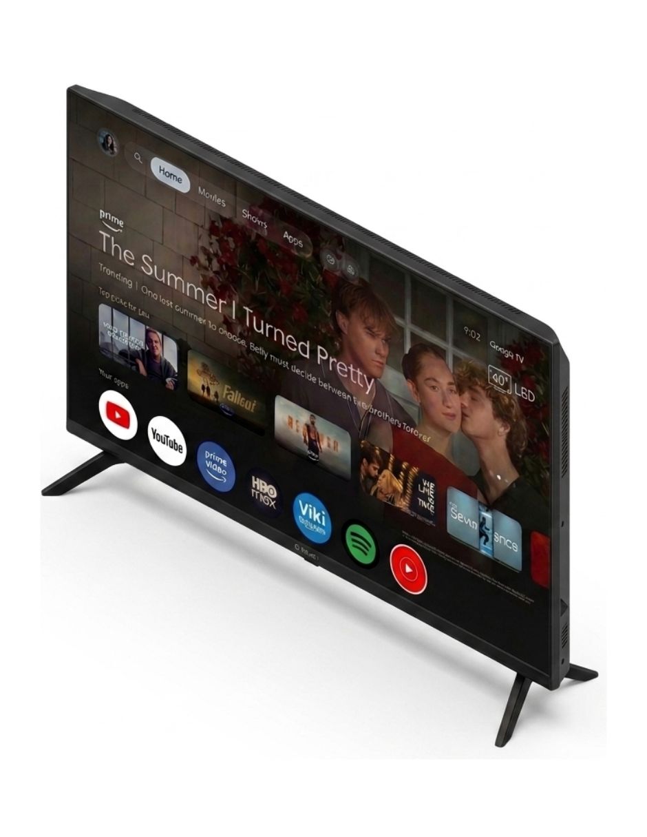Pantalla Smart TV LED de HD GTV0040 con Google TV 2
