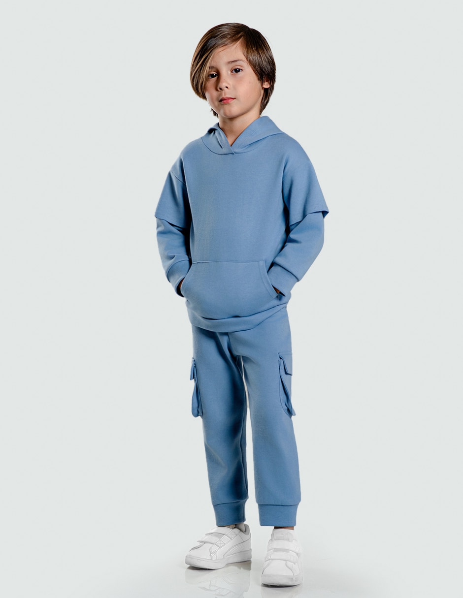 Conjunto deportivo regular con elástico para niño Conjunto deportivo regular con elástico para niño