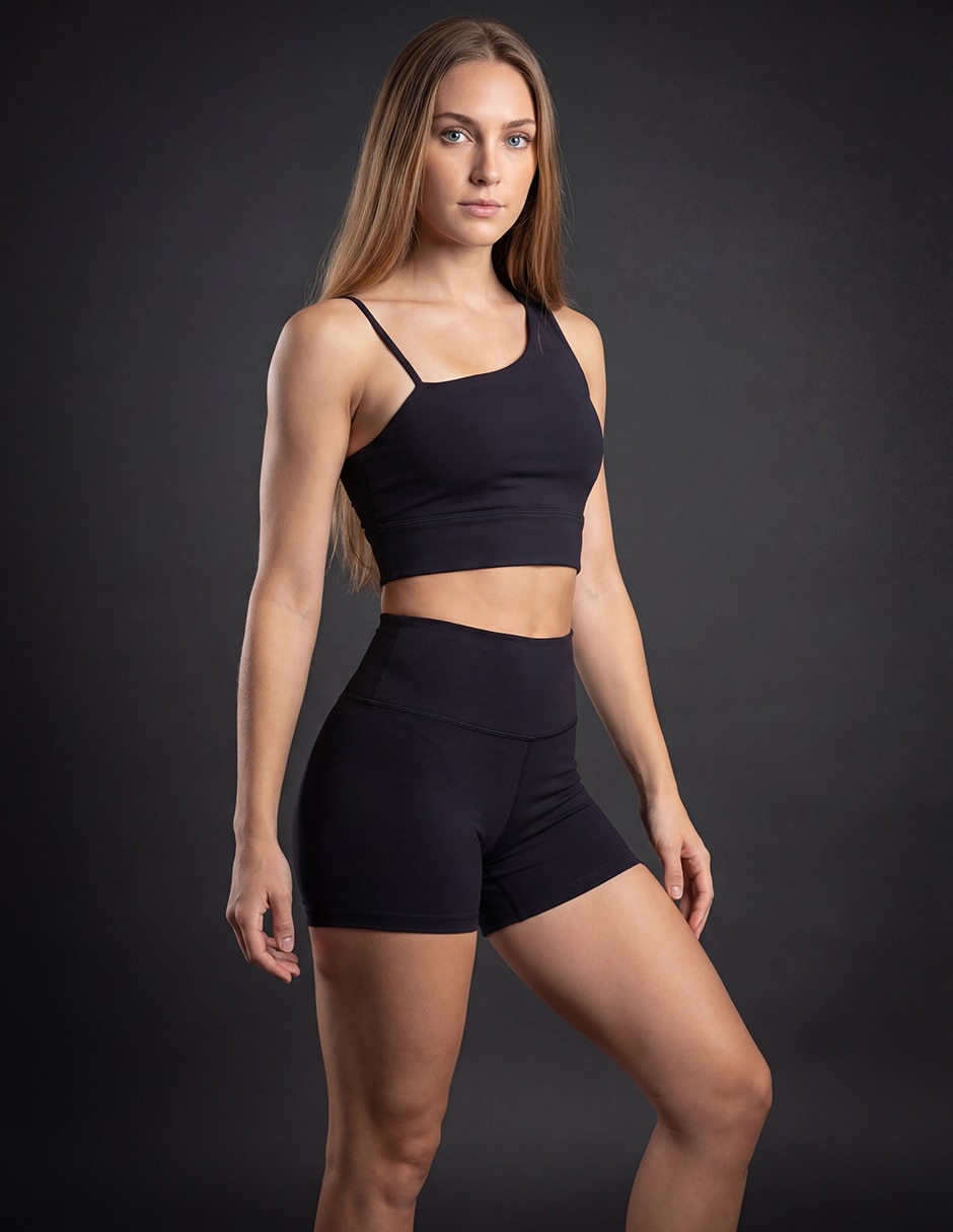 Conjunto deportivo ajustado ferdi con elástico para mujer