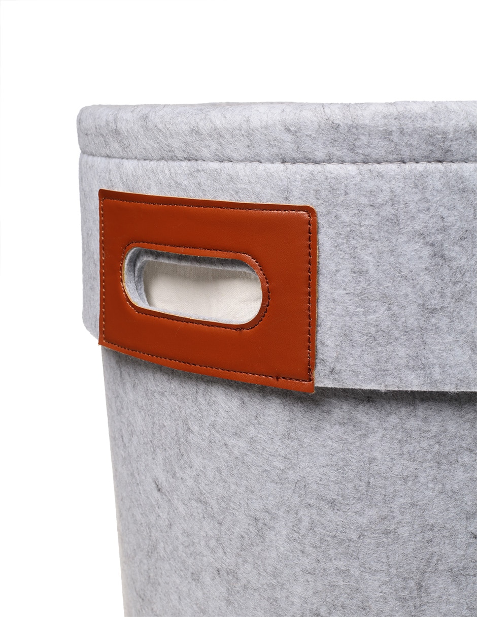 Cesto para ropa Onyxo de fieltro