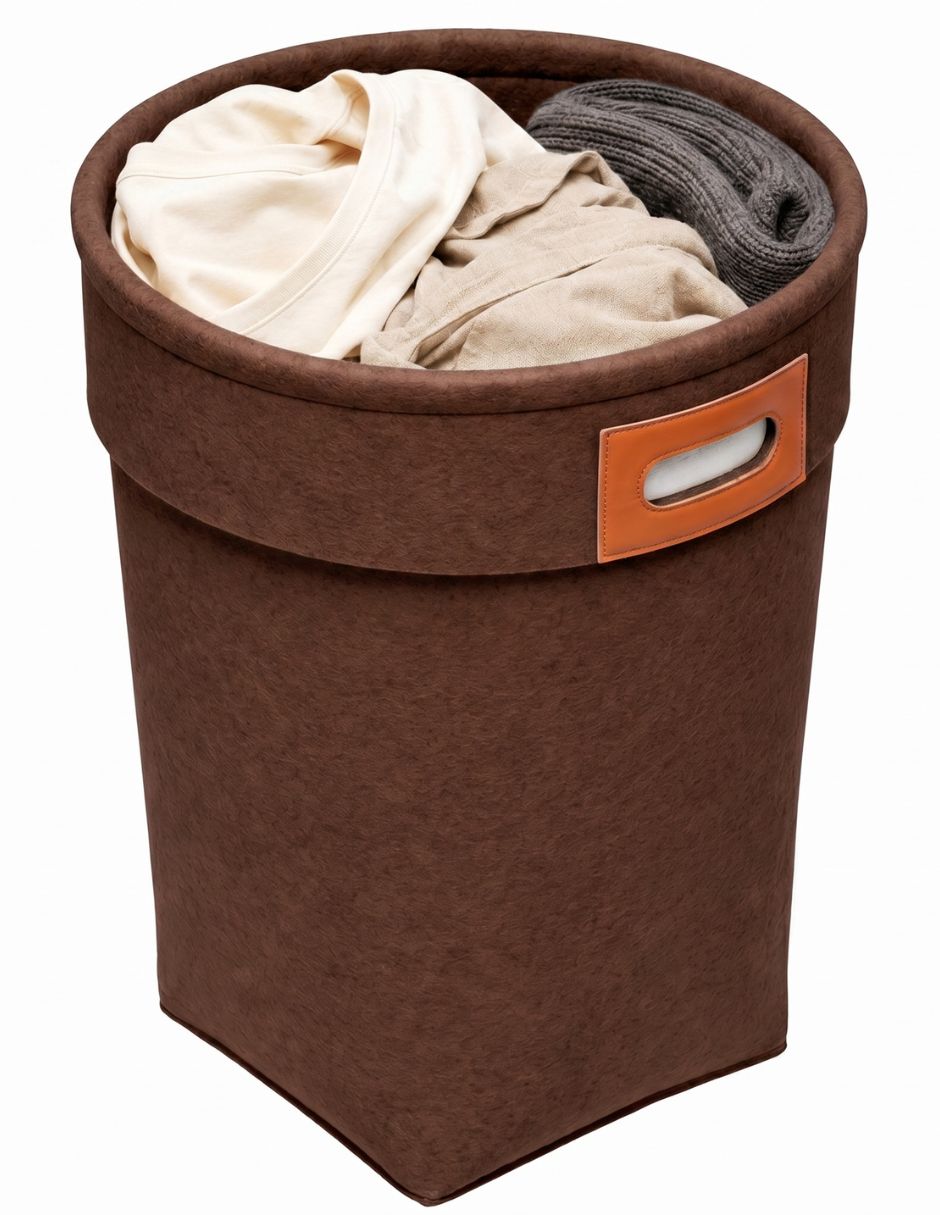 Cesto para ropa de fieltro 1