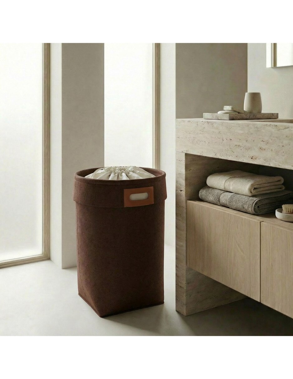 Cesto para ropa de fieltro 4