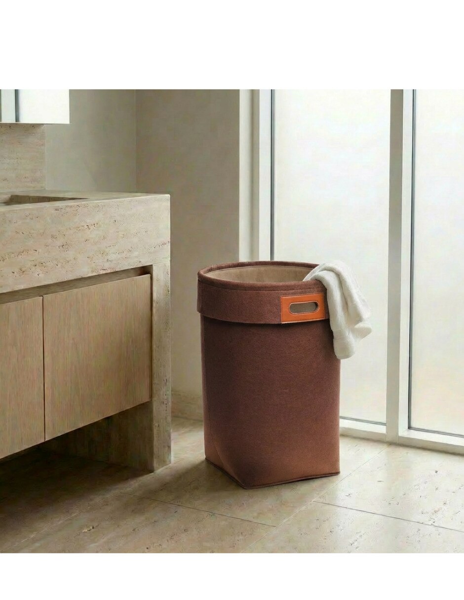 Cesto para ropa de fieltro 5